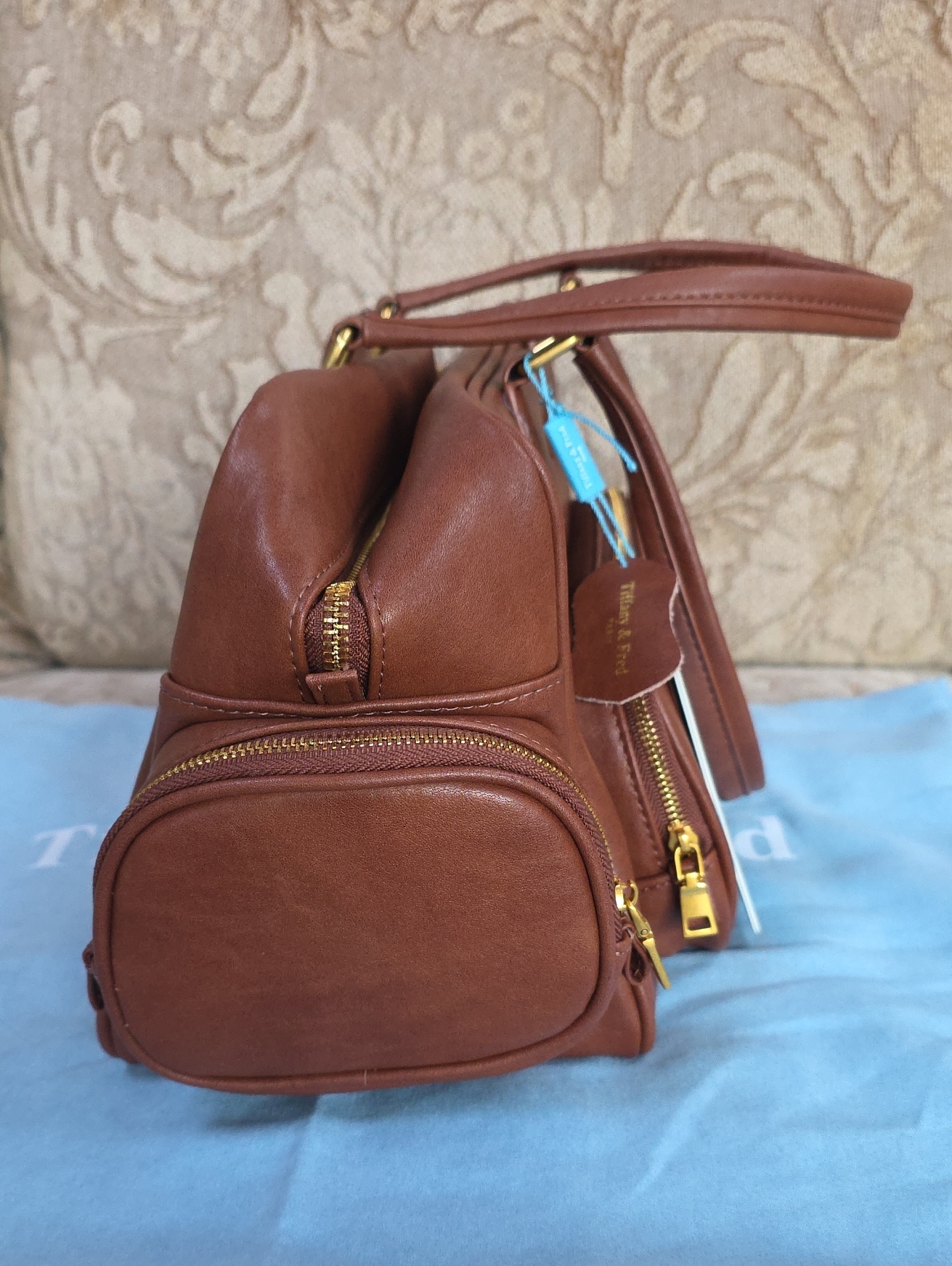 Tiffany & Fred Paris Large Leather Satchel, Nwt — image 4 of 8
